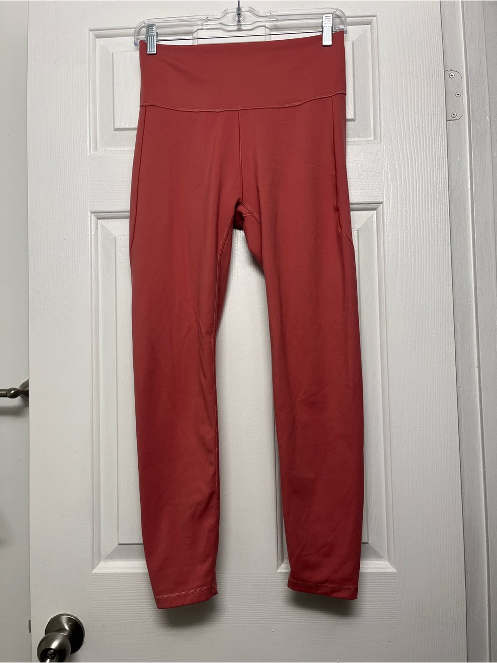 adidas aeroready High-Rise Leggings in Rust